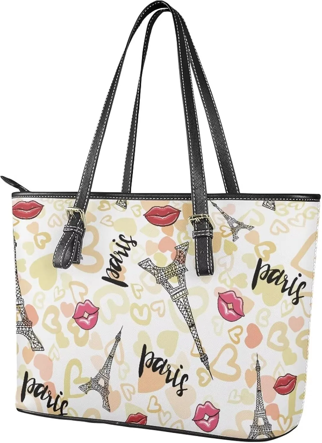 PU Leather Tote Shoulder Bag for Women Satchel Handbag with Top Handles Zipper Computer Bags Briefcase