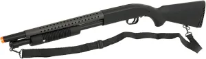 Pump Action Airsoft Shotgun with Full Metal/Steel Barrel 300 FPS (Airsoft Gun)
