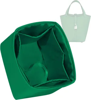 Purse Organizer for Picotin 18/22,Silky Smooth Insert,Lightweight Inside Bag,Luxury Handbag Storage(Picotin 14,Bambou)
