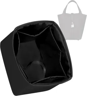 Purse Organizer for Picotin 18/22,Silky Smooth Insert,Lightweight Inside Bag,Luxury Handbag Storage(Picotin 14,Black)