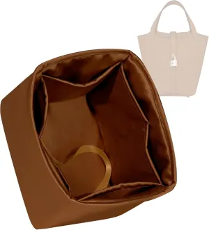 Purse Organizer for Picotin 18/22,Silky Smooth Insert,Lightweight Inside Bag,Luxury Handbag Storage(Picotin 18,Gold)