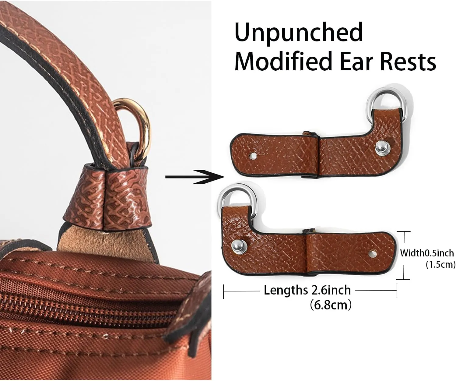 Purse Strap Leather Purse Crossbody Adjustable Shoulder Strap for Suitable for Long Champ Handbags