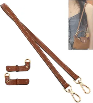 Purse Strap Leather Purse Crossbody Adjustable Shoulder Strap for Suitable for Long Champ Handbags
