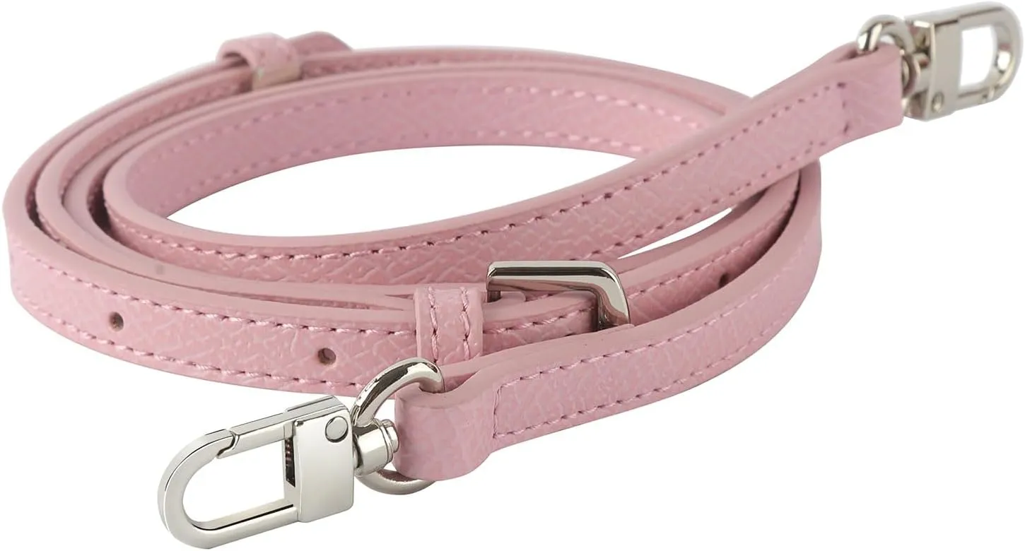 Purse Straps Replacement, Leather Handbag Crossbody Shoulder Strap Kit Adjustable for Mini Longcamp Tote Bag Women