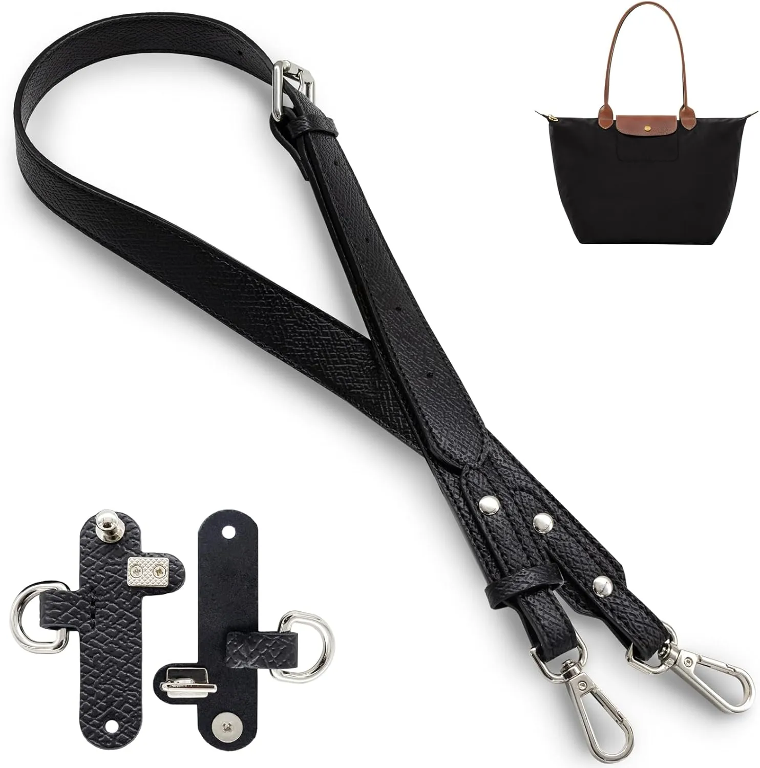 Purse Straps Replacement Leather Longchamp Strap Kit Leather Handbag Crossbody Shoulder Strap Adjustable