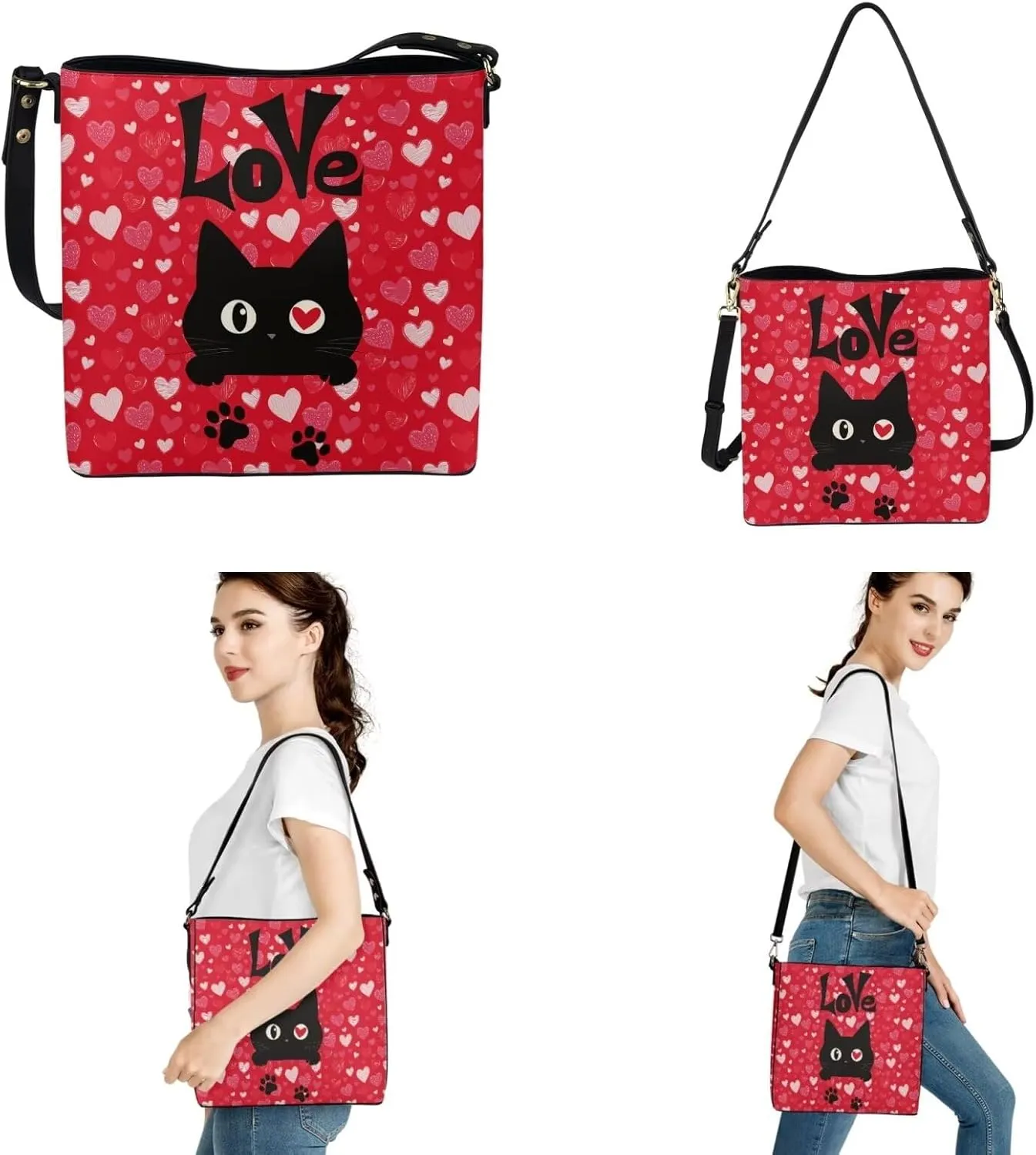 Purses for Women 2 Piece Set Shoulder Tote Purse with Long Wallet