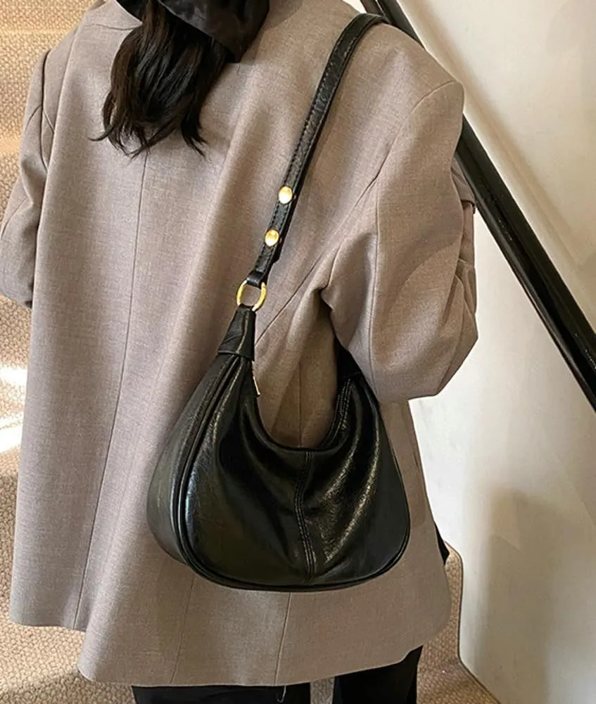 Purses for Women PU Leather Shoulder Bag Chic Hobo Bag for Work Prom Cocktail Travel