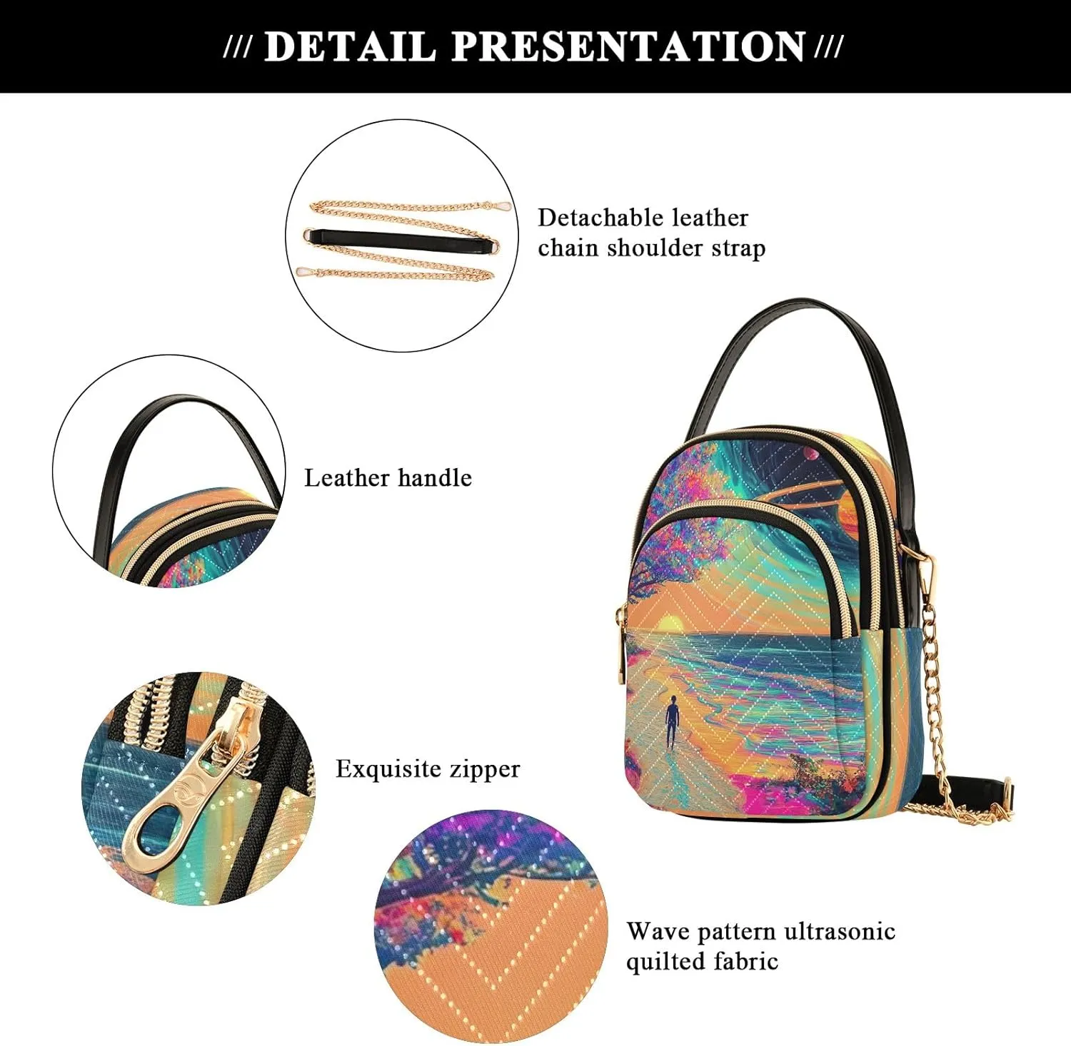 Quilted Shoulder Bag Small Small Purse with Handle