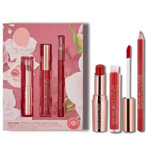Rachel Couture Complete Lip Kit | Includes Lipstick, Liner & Gloss | Vegan & Cruelty Free | Infused With Rose Extract - Mood