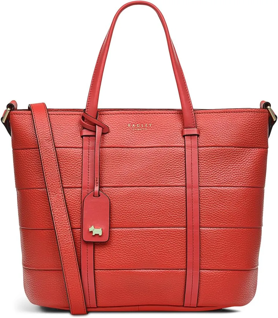 RADLEY London Farringdon Women’s Medium Leather Ziptop Satchel Handbag