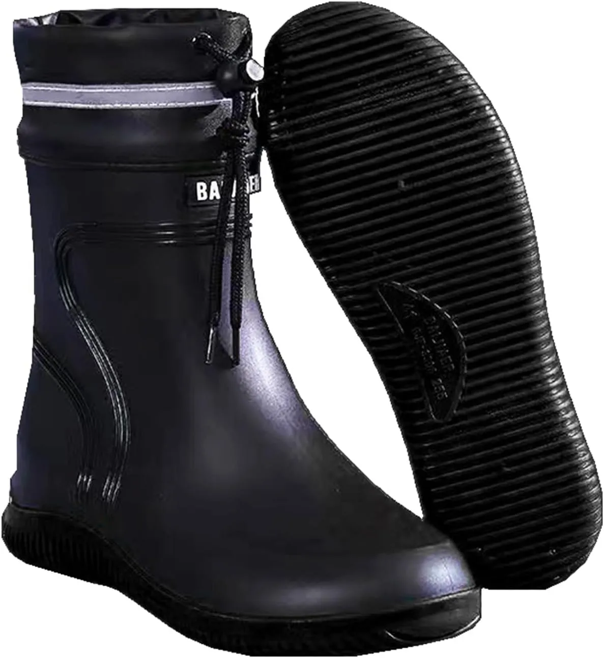 Rain Boots for Men Waterproof Mens Mid-Calf with PVC Rubber Boots Mens Mud Boots, Garden Boots Comfort Lightweight Gardening Fishing Shoes for Yard Farm Outdoor Work