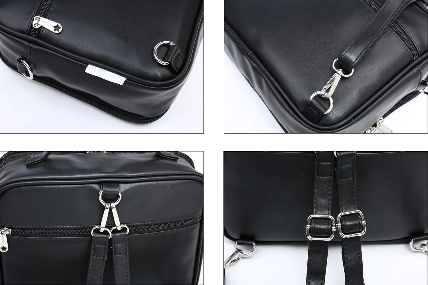 RAINBOW SMILE Ita Backpack Crossbody Bag - Kawaii Pin Display Denim PU Messenger Shoulder Bag