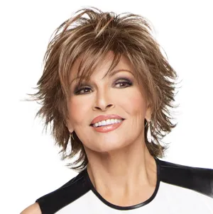 Raquel Welch Trend Setter Mid-Length Shag Wig by Hairuwear, Large Cap Size, R1621S  Glazed Sand