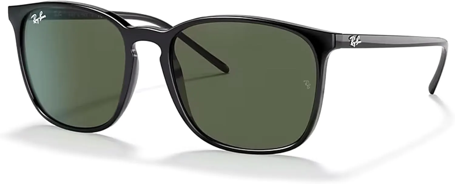 Ray-Ban RB4387 Square Sunglasses for Men for Women   BUNDLE With Designer iWear Complimentary Eyewear Kit