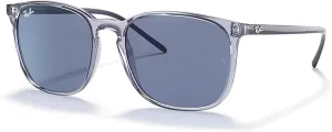 Ray-Ban RB4387 Square Sunglasses for Men for Women   BUNDLE With Designer iWear Complimentary Eyewear Kit