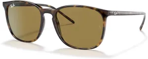Ray-Ban RB4387 Square Sunglasses for Men for Women   BUNDLE With Designer iWear Complimentary Eyewear Kit
