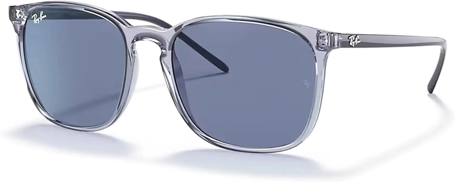 Ray-Ban RB4387 Square Sunglasses for Men for Women   BUNDLE With Designer iWear Complimentary Eyewear Kit