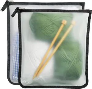 (re) zip 2-Pack Gallon Size Storage Bags | Zippered, Reusable Bags for Travel & Household Storage | BPA-Free, Food Grade, Machine Washable (Black)