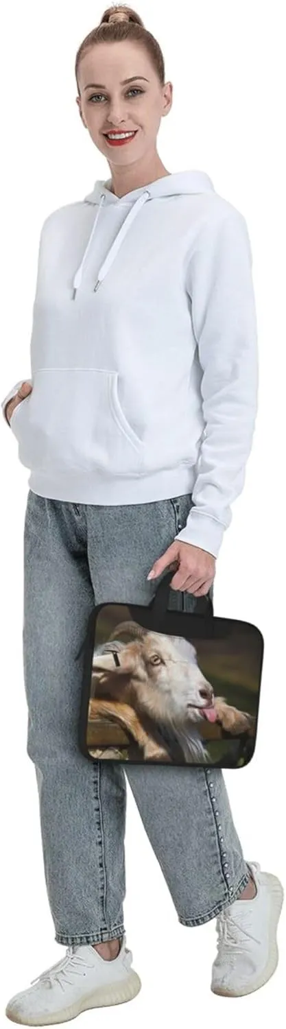 Red Cute Piggy Laptop Shoulder Bag ​for Men Women, Computer Carrying Case Messenger Bag with Strap