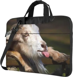Red Cute Piggy Laptop Shoulder Bag ​for Men Women, Computer Carrying Case Messenger Bag with Strap