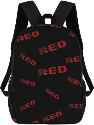 RED Remember Everyone Deployed Classic 17 Inch Backpack Travel Daypack Casual Shoulder Bag with Adjustable Strap for Men And Women