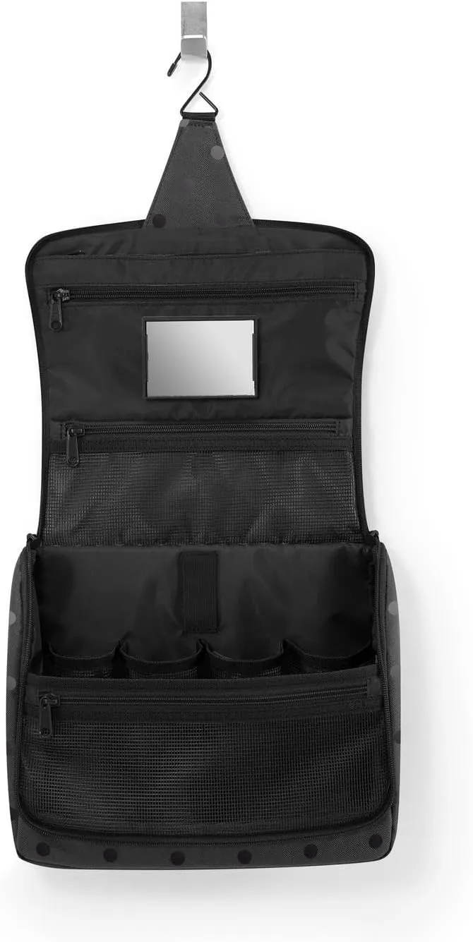 reisenthel Toilet Bag XL Glossy dots Black, 28 cm