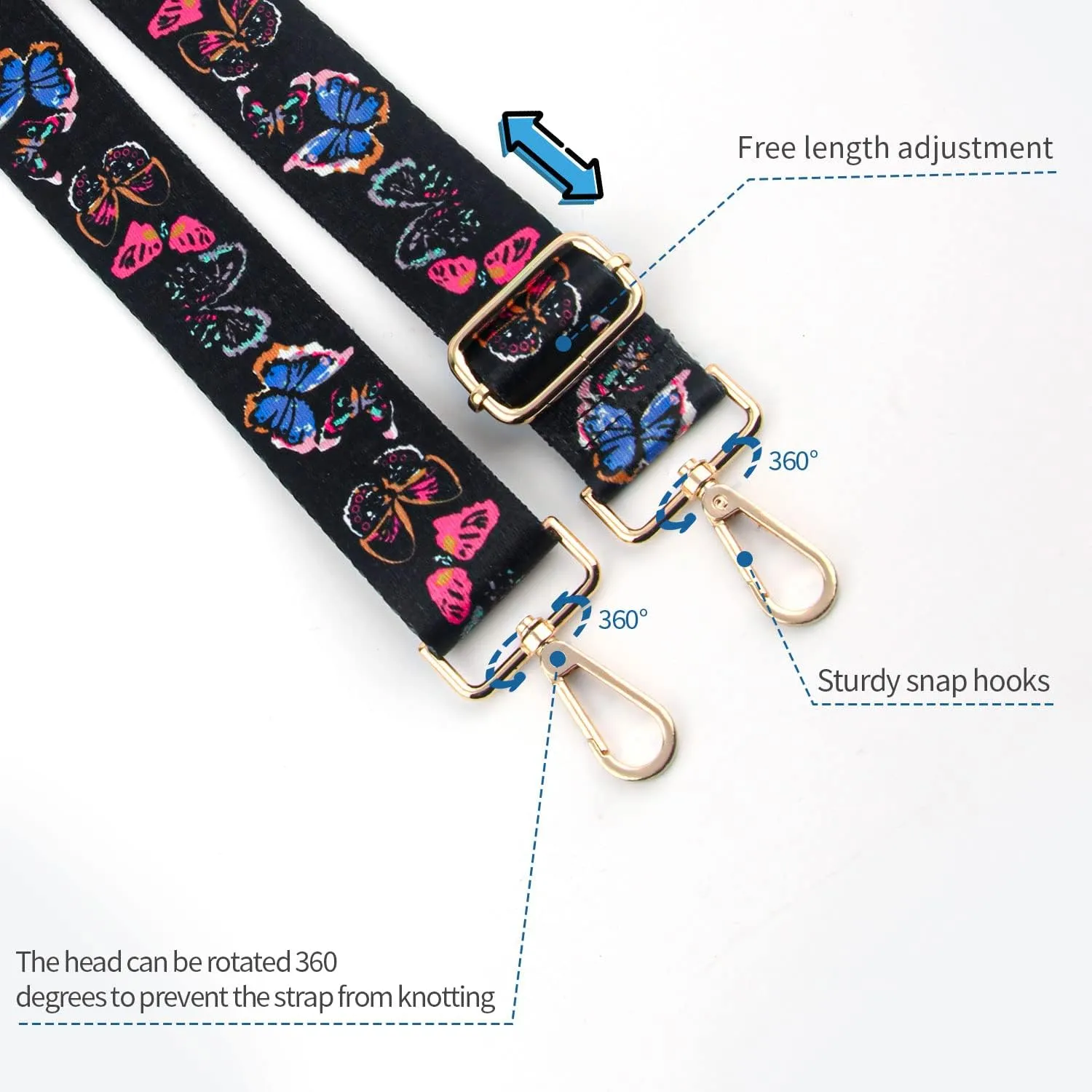 Replacement Purse Strap,Wide Adjustable Crossbody Straps for Handbags