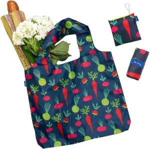 Reusable Grocery Bags - Washable, Foldable, Packable Tote, Large Handles, Heavy Duty, Zippered Top Pouch