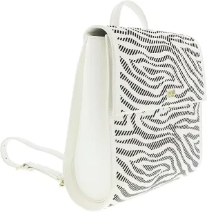 ROBERTO CAVALLI GQLPA2 B20 White/Black Audrey 004 Backpack for womens