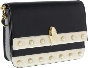 ROBERTO CAVALLI HXLPAY B01 Black/White Shoulder Bag for womens