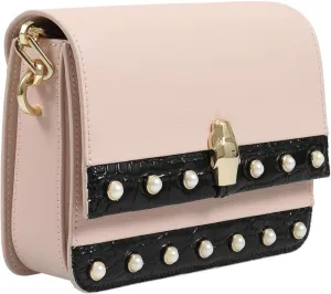 ROBERTO CAVALLI HXLPAY D96 Nude/Black Shoulder Bag for womens