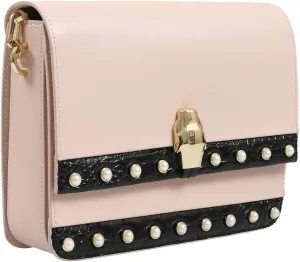 ROBERTO CAVALLI HXLPAZ D96 Nude/Black Shoulder Bag for womens