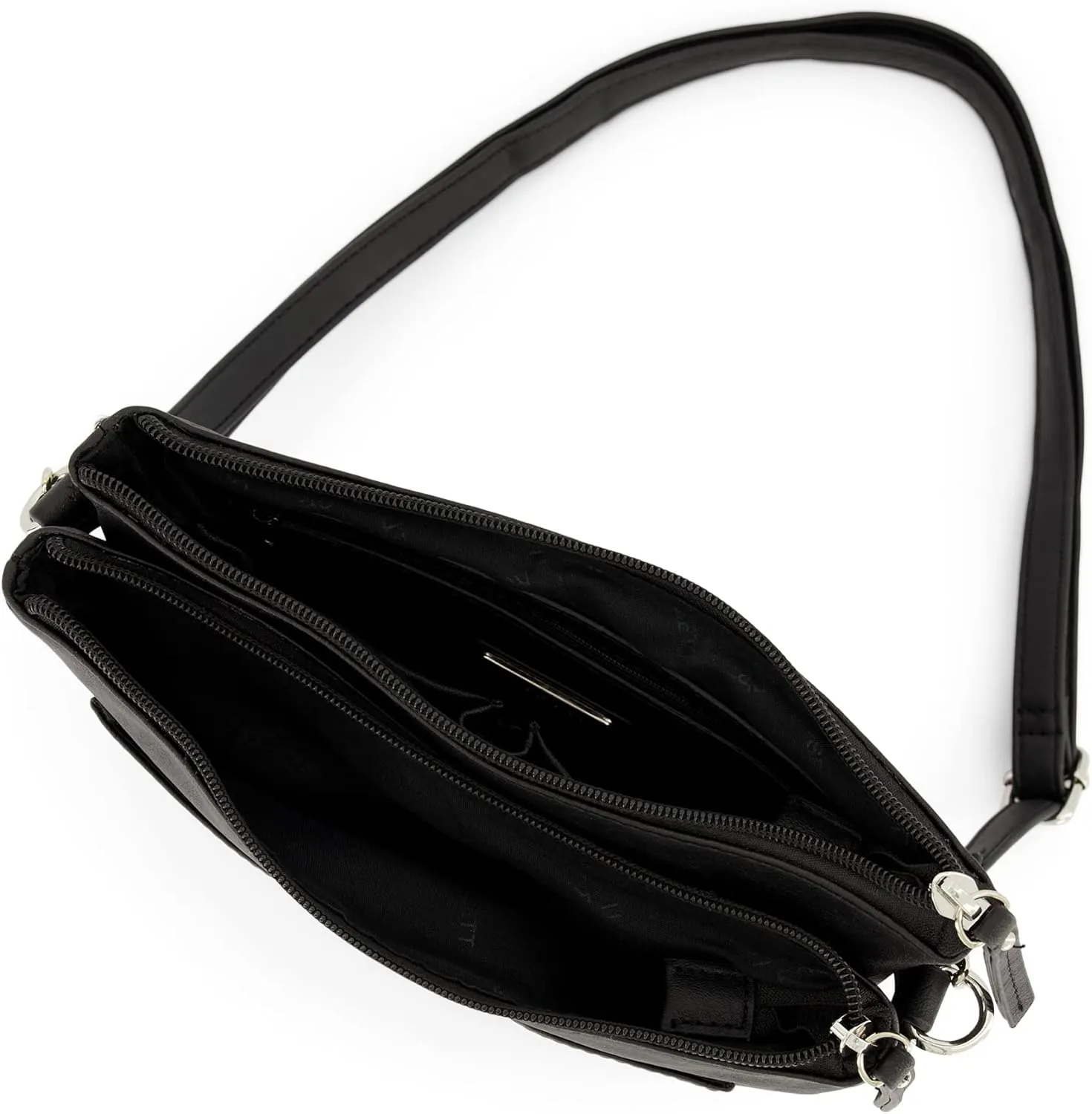 Rosetti Women's Midge Crossbody Bag, Faux Leather Purse, Adjustable Strap