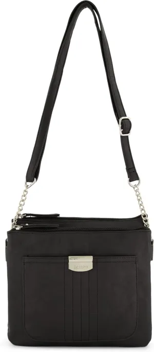 Rosetti Women's Midge Crossbody Bag, Faux Leather Purse, Adjustable Strap