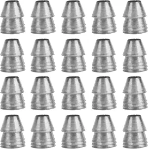 Round Handle Wedges, Pack of 20 Safety Round Handle Wedges Steel Hammer Handle Splitting Wedge Set Hammer Handle Wedge Kit for Axe Claw Hammer Sledge Reinforcement Work (Diameter