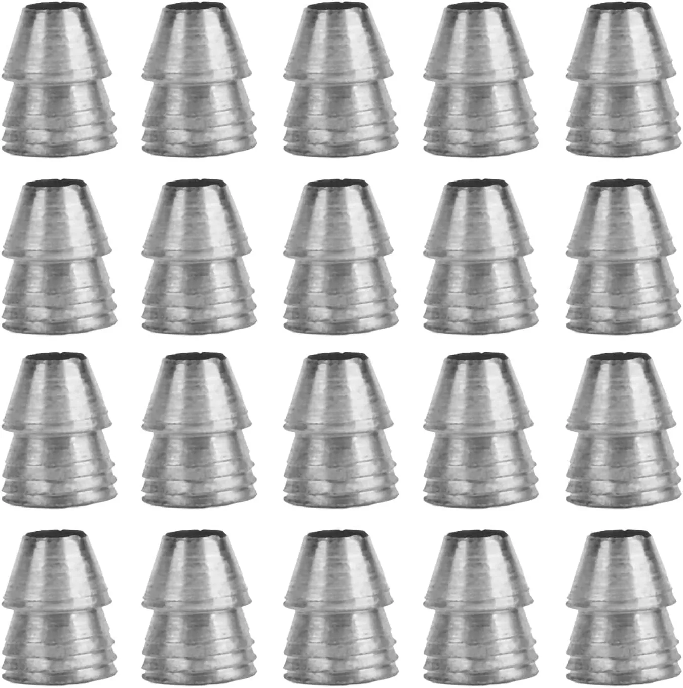 Round Handle Wedges, Pack of 20 Safety Round Handle Wedges Steel Hammer Handle Splitting Wedge Set Hammer Handle Wedge Kit for Axe Claw Hammer Sledge Reinforcement Work (Diameter