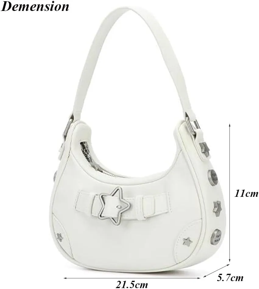 RTGGSEL Women's Contrast Color Plaid Striped Saddle Crossbody Shoulder Underarm Satchel Handbag Tote Clutch Purse Hobo Bag