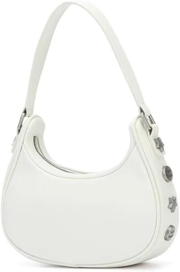RTGGSEL Women's Contrast Color Plaid Striped Saddle Crossbody Shoulder Underarm Satchel Handbag Tote Clutch Purse Hobo Bag