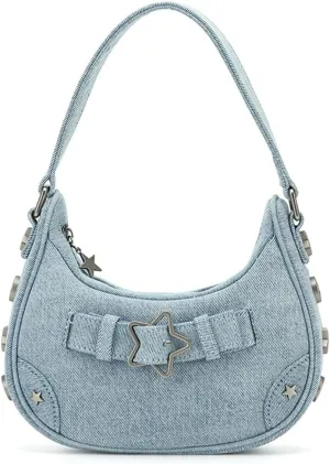 RTGGSEL Women's Contrast Color Plaid Striped Saddle Crossbody Shoulder Underarm Satchel Handbag Tote Clutch Purse Hobo Bag