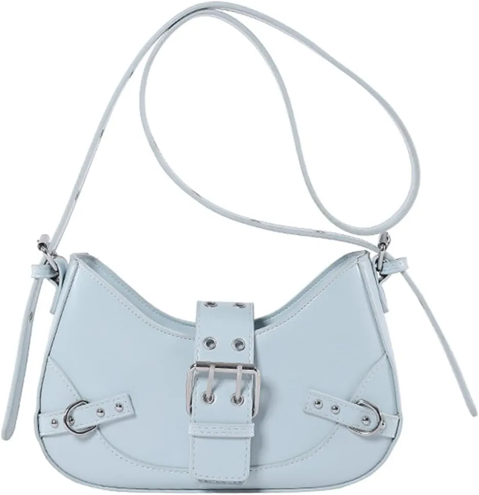 RTGGSEL Women's Contrast Color Plaid Striped Saddle Crossbody Shoulder Underarm Satchel Handbag Tote Clutch Purse Hobo Bag