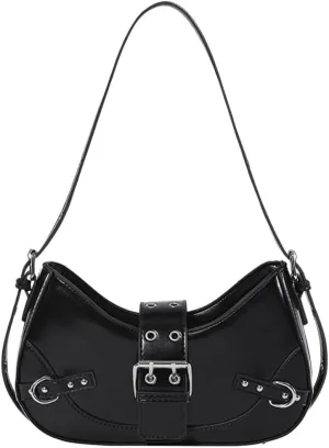 RTGGSEL Women's Contrast Color Plaid Striped Saddle Crossbody Shoulder Underarm Satchel Handbag Tote Clutch Purse Hobo Bag