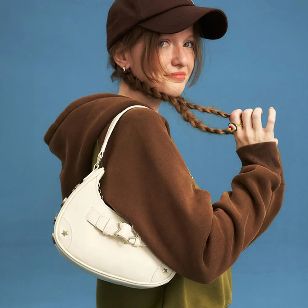 RTGGSEL Women's Contrast Color Plaid Striped Saddle Crossbody Shoulder Underarm Satchel Handbag Tote Clutch Purse Hobo Bag