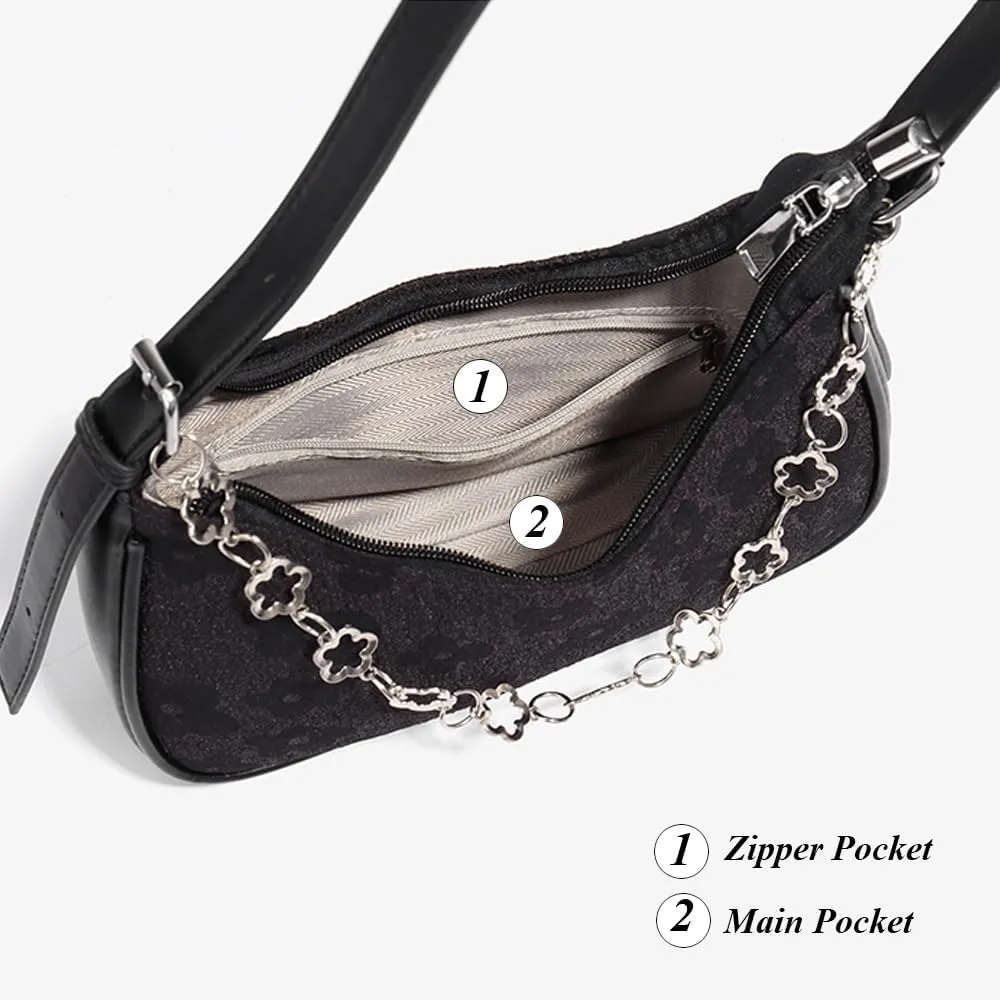 RTGGSEL Women's Contrast Color Plaid Striped Saddle Crossbody Shoulder Underarm Satchel Handbag Tote Clutch Purse Hobo Bag