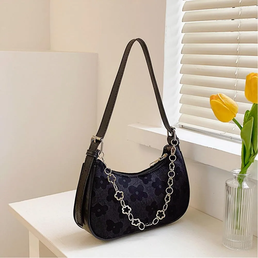 RTGGSEL Women's Contrast Color Plaid Striped Saddle Crossbody Shoulder Underarm Satchel Handbag Tote Clutch Purse Hobo Bag