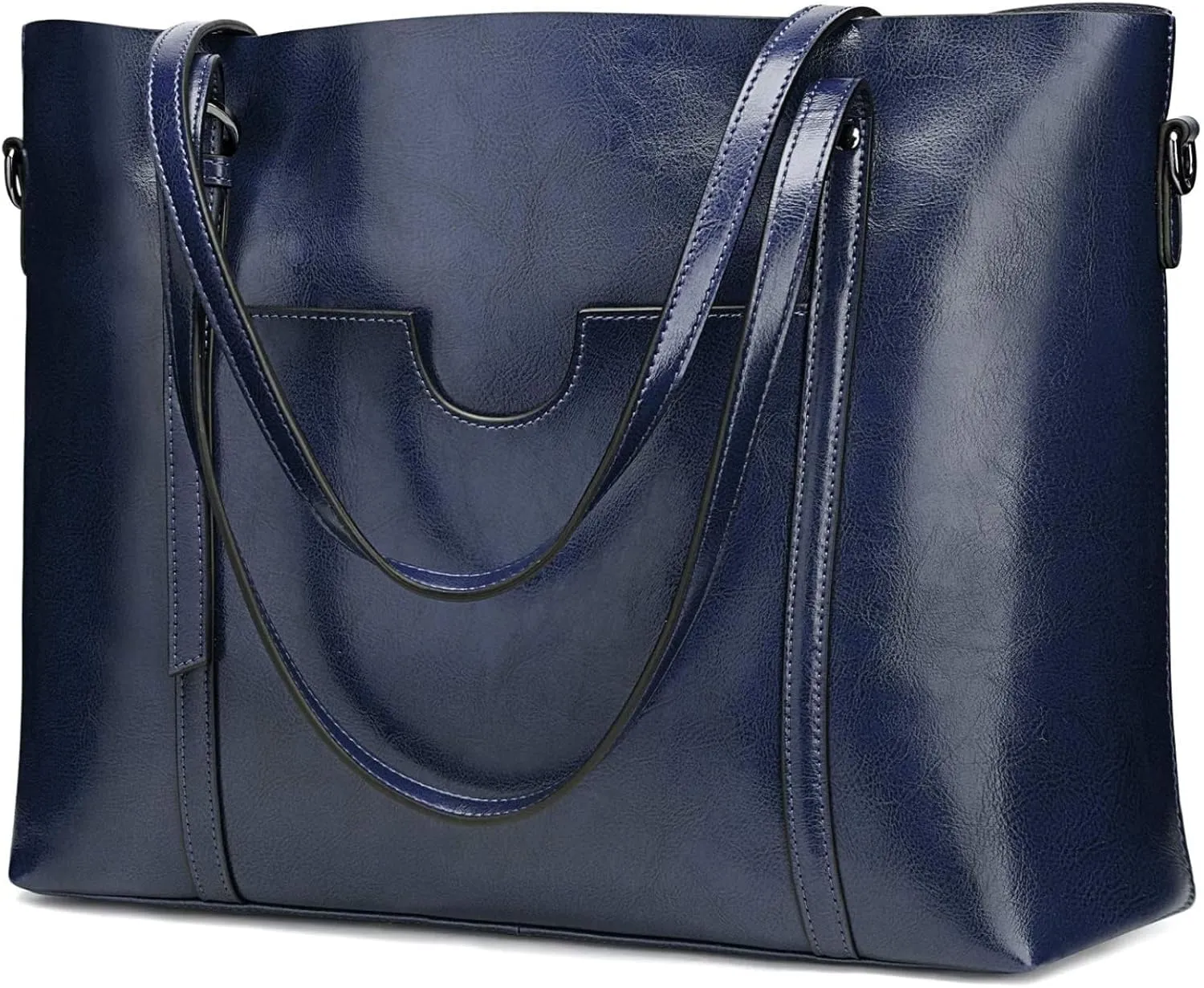 S-ZONE Women Genuine Leather Top Handle Satchel Daily Work Tote Shoulder Bag