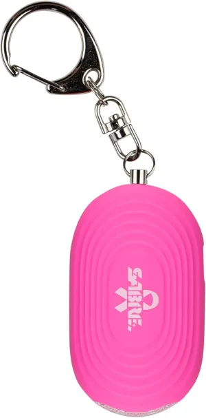SABRE 2-in-1 Personal Alarm with LED Light, 130dB Personal Safety Siren, Snap Hook for Instant Access, 1,250 Foot (381 Meters) Range, Compact Design for Easy Attachment to Purse, Bag, or Keys