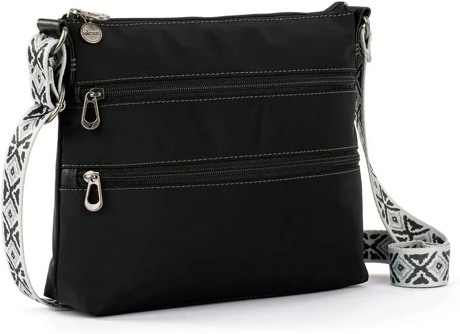 Sakroots Artist Circle Basic Crossbody in Eco Twill, Adjustable Crossbody Strap