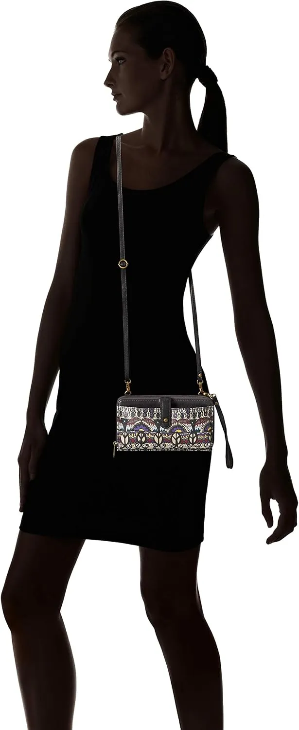 Sakroots Artist Circle Smartphone Crossbody in Eco Twill, Detachable Wristlet Strap