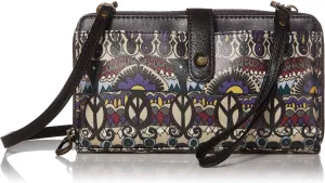 Sakroots Artist Circle Smartphone Crossbody in Eco Twill, Detachable Wristlet Strap