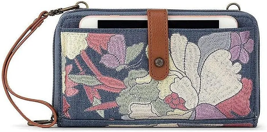 Sakroots Embroidered Large Smartphone Crossbody